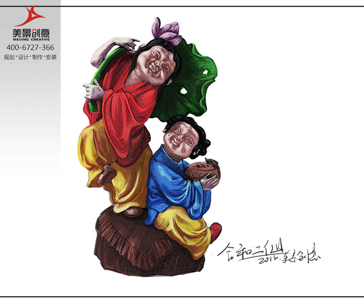 湖南长沙乔口渔都-民俗馆雕塑