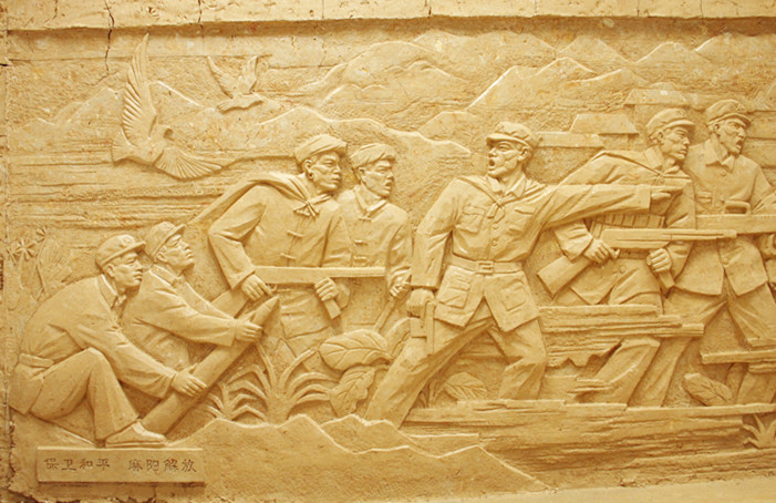 麻阳烈士纪念园历史主题雕塑泥稿通过验收