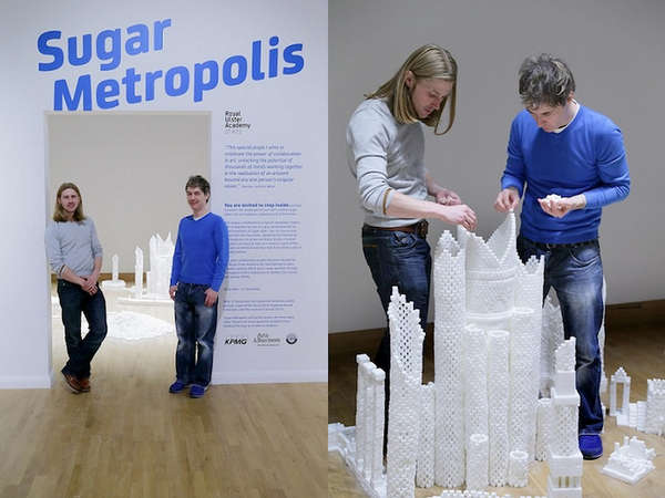 由50万枚方糖制作的虚拟城市