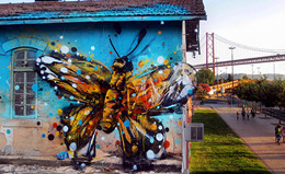 超大型街头壁画艺术家的雕塑，头一回见！