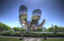 位于布宜诺斯艾利斯的阿根廷钢花雕塑