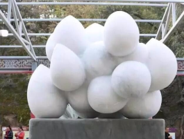 2017在雕塑节在绥德闭幕 中外艺术家再次交流