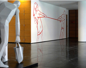 这雕塑是用来向你 